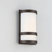 Load image into Gallery viewer, Latitude Indoor/Outdoor LED Wall Light in Detail.