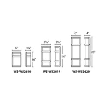 Load image into Gallery viewer, Latitude Indoor/Outdoor LED Wall Light - line drawing.