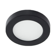 Load image into Gallery viewer, LED 90 Round LED Button Light in Black.