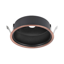 Load image into Gallery viewer, LED Button Light Retrofit Housing in Copper Bronze.