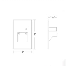 Load image into Gallery viewer, LED Step Light with Photocell - line drawing.