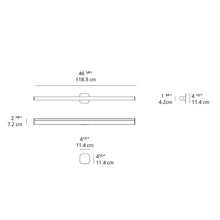Load image into Gallery viewer, LEDbar Round Ceiling/Wall Light - line drawing.