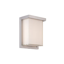 Load image into Gallery viewer, Ledge Outdoor LED Wall Light in Small/Brushed Aluminum.