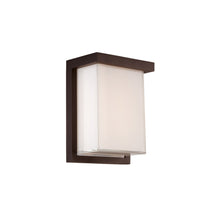 Load image into Gallery viewer, Ledge Outdoor LED Wall Light in Small/Bronze.