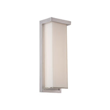 Load image into Gallery viewer, Ledge Outdoor LED Wall Light in Medium/Brushed Aluminum.