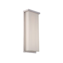 Load image into Gallery viewer, Ledge Outdoor LED Wall Light in Large/Brushed Aluminum.