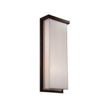 Load image into Gallery viewer, Ledge Outdoor LED Wall Light in Large/Bronze.