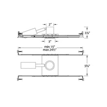 Load image into Gallery viewer, LEDme 1 Inch Round Open Reflector LED Downlight - line drawing.