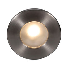 Load image into Gallery viewer, LEDme Full Round LED Step and Wall Light in Brushed Nickel (Amber).