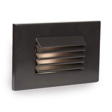 Load image into Gallery viewer, LEDme Horizontal Louvered LED Step and Wall Light in Amber/Bronze.