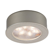 Load image into Gallery viewer, LEDme Round LED Button Light in Brushed Nickel.