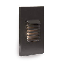 Load image into Gallery viewer, LEDme Vertical Louvered LED Step and Wall Light in Amber/Bronze.