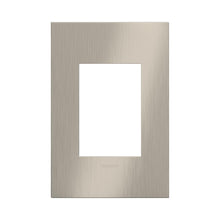 Load image into Gallery viewer, adorne® Cast Metals PLUS 1-Gang Wall Plate in Satin Nickel.