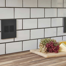 Load image into Gallery viewer, adorne® Cast Metals PLUS 1-Gang Wall Plate in Detail.