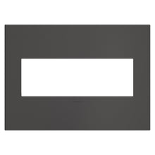 Load image into Gallery viewer, adorne® Cast Metals Wall Plate in Brushed Black Nickel (3-Gang).