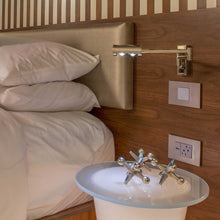 Load image into Gallery viewer, adorne® Cast Metals Wall Plate in bedroom.
