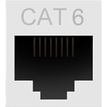 Load image into Gallery viewer, adorne® Cat 6 RJ45 Data Insert in Detail.