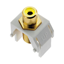 Load image into Gallery viewer, adorne® Composite Video RCA to F-Connector in White.