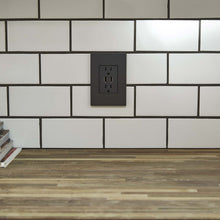 Load image into Gallery viewer, adorne® Dual USB Plus-Size Outlet Combo in Detail.