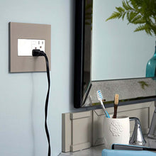 Load image into Gallery viewer, adorne® Energy-Saving On/Off Outlet in bathroom.