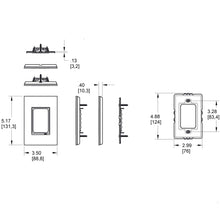 Load image into Gallery viewer, adorne® Hubbardton Forge Wall Plates - line drawing.