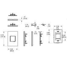 Load image into Gallery viewer, adorne® Hubbardton Forge Wall Plates - line drawing.