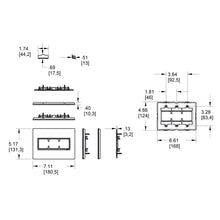 Load image into Gallery viewer, adorne® Hubbardton Forge Wall Plates - line drawing.
