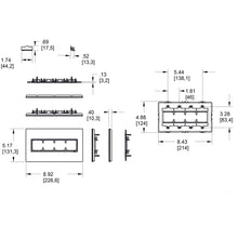Load image into Gallery viewer, adorne® Hubbardton Forge Wall Plates - line drawing.