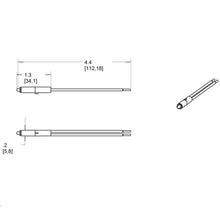 Load image into Gallery viewer, adorne® Locator Status Light - line drawing.