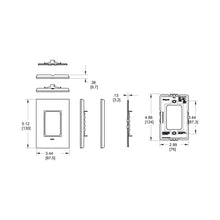 Load image into Gallery viewer, adorne® Plastics Plus 1-Gang Wall Plate - line drawing.