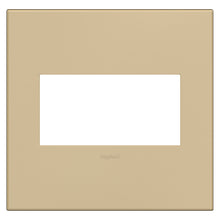 Load image into Gallery viewer, adorne® Plastics Wall Plate in Gloss White on White (2-Gang).