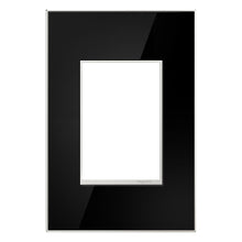 Load image into Gallery viewer, adorne® Real Materials Plus 1-Gang Wall Plate in Mirror Black.