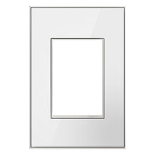 Load image into Gallery viewer, adorne® Real Materials Plus 1-Gang Wall Plate in Mirror White.