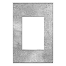Load image into Gallery viewer, adorne® Real Materials Plus 1-Gang Wall Plate in Spiraled Stainless.