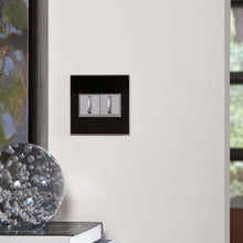 Load image into Gallery viewer, adorne® Real Materials Plus 1-Gang Wall Plate in living room.
