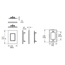 Load image into Gallery viewer, adorne® Real Materials Plus 1-Gang Wall Plate - line drawing.