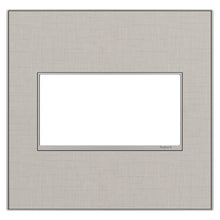 Load image into Gallery viewer, adorne® Real Materials Wall Plate in True Linen (2-Gang).