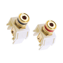 Load image into Gallery viewer, adorne® Speaker Binding Posts in White.