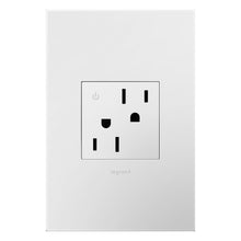 Load image into Gallery viewer, adorne® Tamper-Resistant Dual Controlled Outlet in Detail.