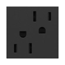 Load image into Gallery viewer, adorne® Tamper-Resistant Outlet in Graphite (15A).