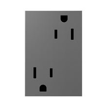 Load image into Gallery viewer, adorne® Tamper-Resistant PLUS Outlet in Magnesium.