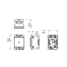 Load image into Gallery viewer, adorne® Touch Switch - line drawing.