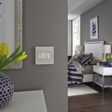 Load image into Gallery viewer, adorne® Whisper Tru-Universal Dimmer in bedroom.