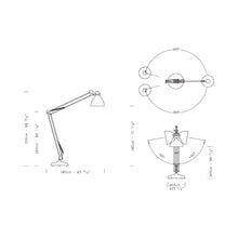 Load image into Gallery viewer, JJ Big LED Floor Lamp - line drawing.