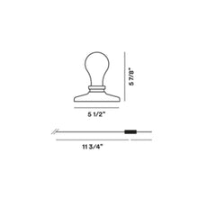 Load image into Gallery viewer, Light Bulb LED Table Lamp - line drawing.