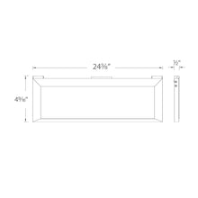 Load image into Gallery viewer, Line 2.0 Edge Lit LED Task Light - line drawing.