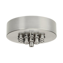 Load image into Gallery viewer, Line Voltage Round Mini Canopy in 19-Port/Satin Nickel.