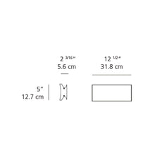 Load image into Gallery viewer, Lineacurve LED Dual Ceiling/Wall Light - line drawing.