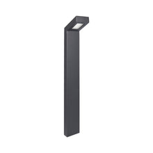 Load image into Gallery viewer, Linear LED Path Light in Black on Aluminum.