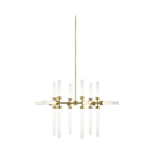 Load image into Gallery viewer, Linger LED Chandelier in Large/Polished Nickel.